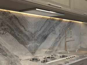 brown kitchen design 3D Model