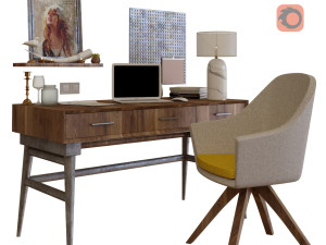 office workplace 2 3D Model