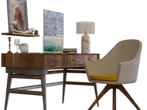 office workplace 2 3D Model