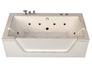 bathtub glass Modello 3D