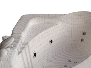 bathtub 702 ariana Modèle 3D