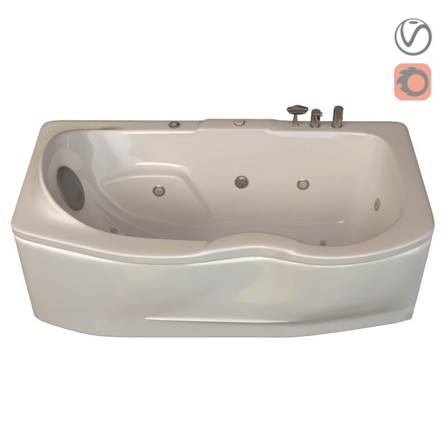 bathtub 725 ariana Model 3D .c4d .max .obj .3ds .fbx .stl .blend 