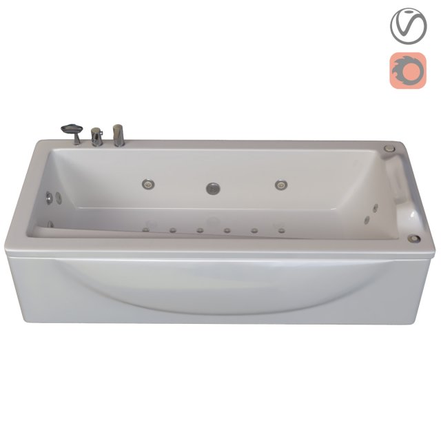 bathtub 760 ariana Model 3D .c4d .max .obj .3ds .fbx .stl .blend 