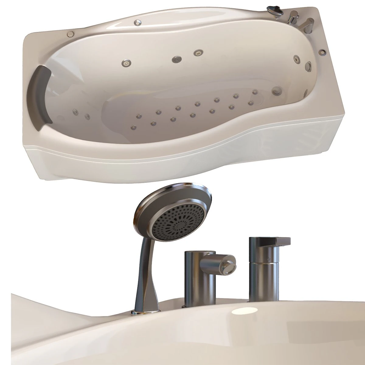 bathtub 773 ariana 3D Model .c4d .max .obj .3ds .fbx .stl .blend
