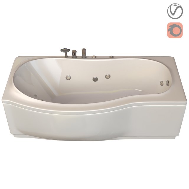 bathtub 774 ariana Modèle 3D .c4d .max .obj .3ds .fbx .stl .blend 