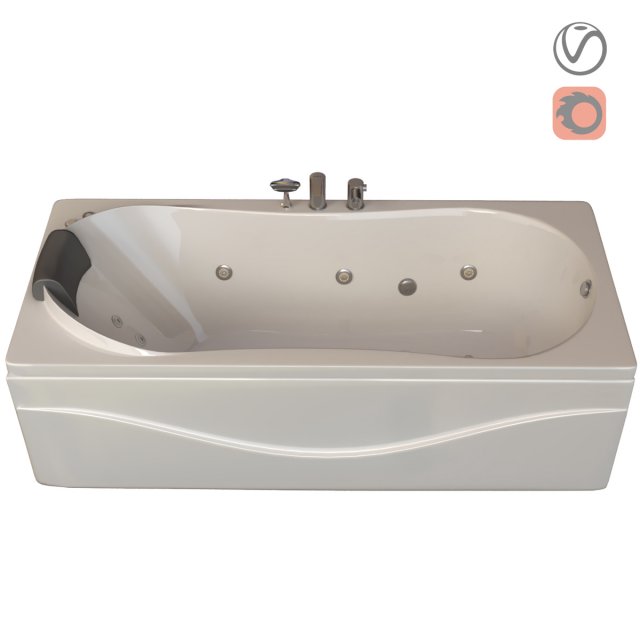bathtub 780 ariana 3D Model .c4d .max .obj .3ds .fbx .stl .blend 