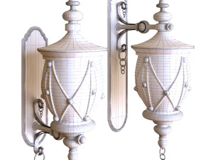 exterior light set 001 Model 3D