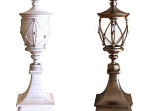 exterior light set 001 Model 3D