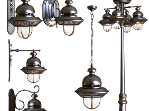 exterior light set 002 3D Model