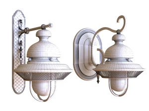 exterior light set 002 3D Model