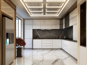 modern kitchen scenc 004 3D Model