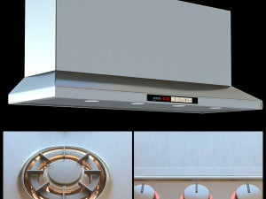 modern kitchen scenc 004 3D Model