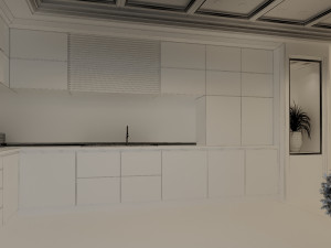 modern kitchen scenc 004 3D Model
