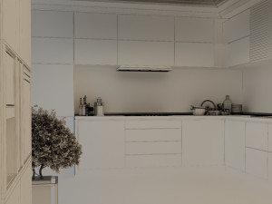modern kitchen scenc 004 3D Model