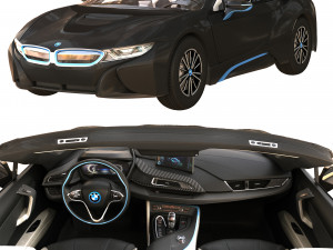 bmwi8 roadster black 3D मॉडल