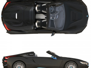 bmwi8 roadster black 3D Model