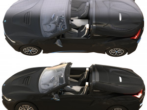 bmwi8 roadster black 3D Model