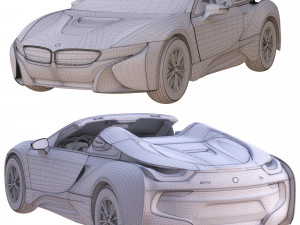 bmwi8 roadster black 3D Model