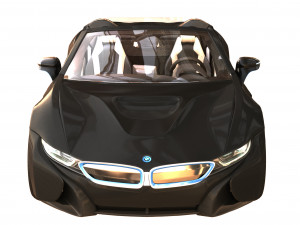bmwi8 roadster black 3D Model