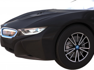 bmwi8 roadster black 3D Model