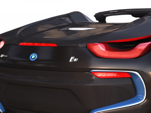 bmwi8 roadster black 3D Model