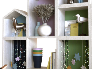 children decor set 001 Modèle 3D