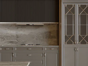 gray kitchen 002 3D Model