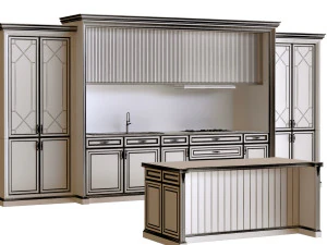 gray kitchen 002 3D Model