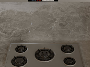 gray kitchen 002 3D Модель