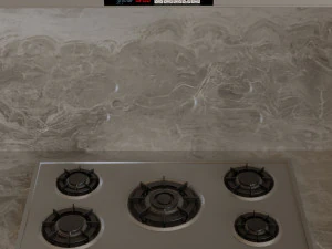 gray kitchen 002 3D Model