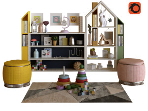 children decor set 005 3Dモデル