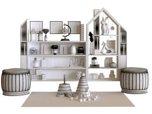 children decor set 005 3D Model