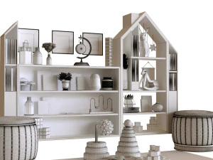 children decor set 005 3D Model