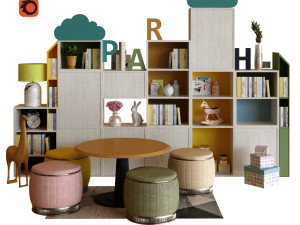 children decor set 004 3Dモデル