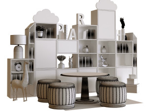children decor set 004 Modelo 3D