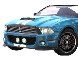 gt 500 sport blue color 3Dモデル