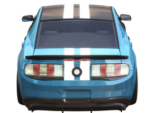 gt 500 sport blue color 3D Model
