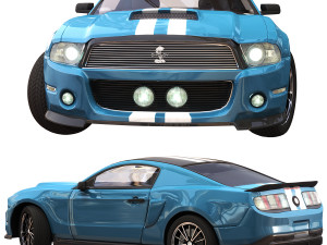 gt 500 sport blue color 3Dモデル