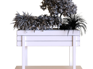 plants tree set 028 Modello 3D