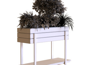 plants tree set 028 Modello 3D