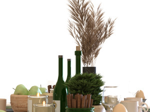 breakfast table set 001 Modelo 3D