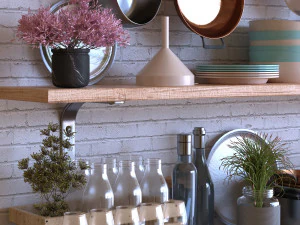 kitchen decor set 002 3D Model