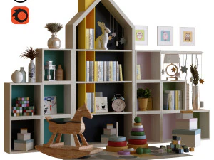 conjunto de decora&ccedil;&atilde;o infantil 003 Modelo 3D