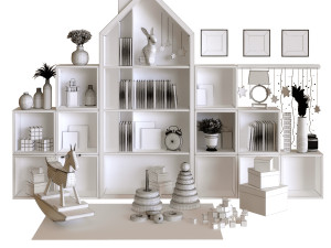 children decor set 003 Modelo 3D