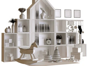 children decor set 003 3D Model
