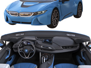 i8 roadster blue Modelo 3D