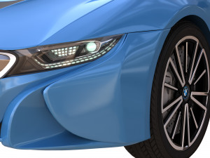 i8 roadster blue Modelo 3D