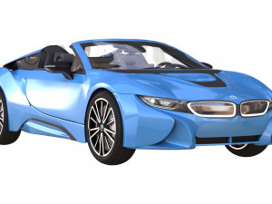i8 roadster blue Modelo 3D