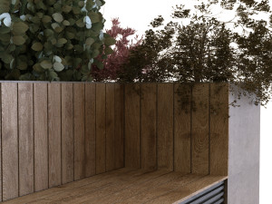 plants tree set 06 bench Modelo 3D