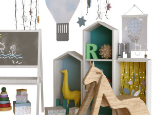 children decor set 002 3D Model